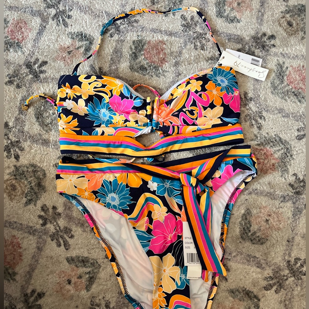 Sunshine 79 love swirl bikini set NWT size 8 - Picture 4 of 7
